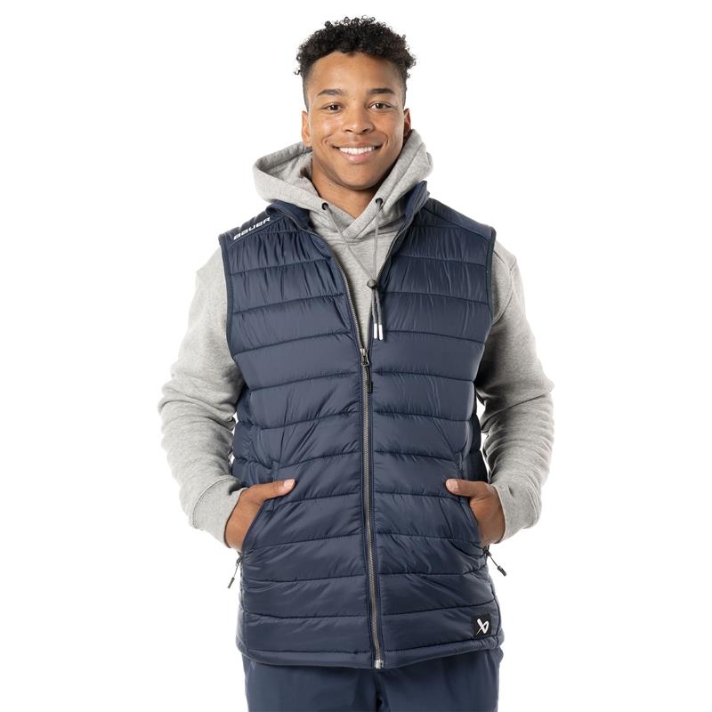 Veste Bauer Team Puffer sans manche (Bleu navy, Sénior M) - Picture 1