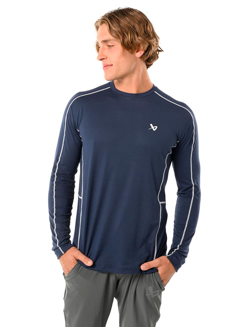 T-Shirt Bauer Fleece Training à manches longues (Bleu navy, Sénior L) - Photo 1