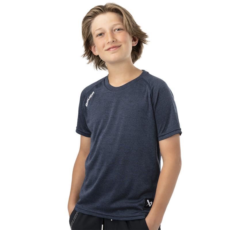 T-Shirt Bauer Team Tech S24 - Enfant (Bleu navy, Enfant M) - Picture 1