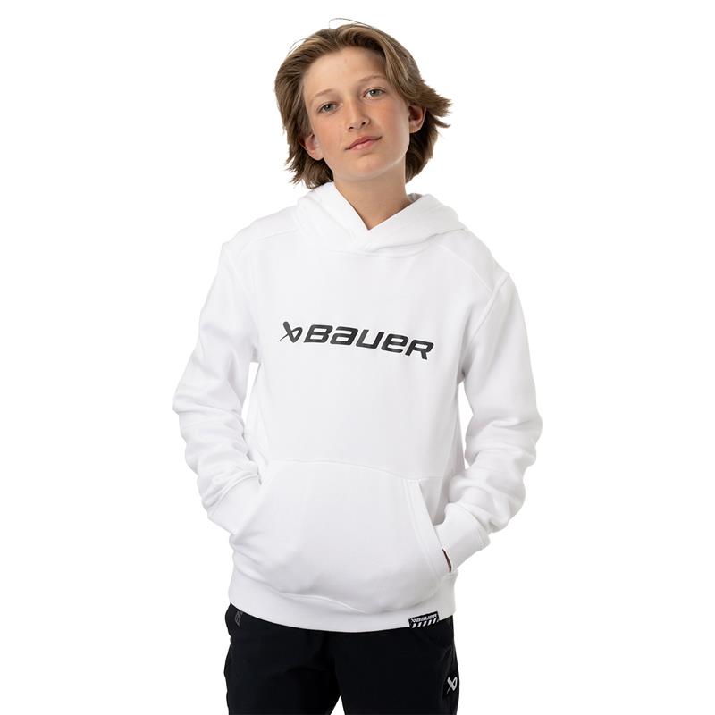 Sweat à capuche Bauer Core Ultimate - Enfant (Blanc, Enfant M) - Picture 1