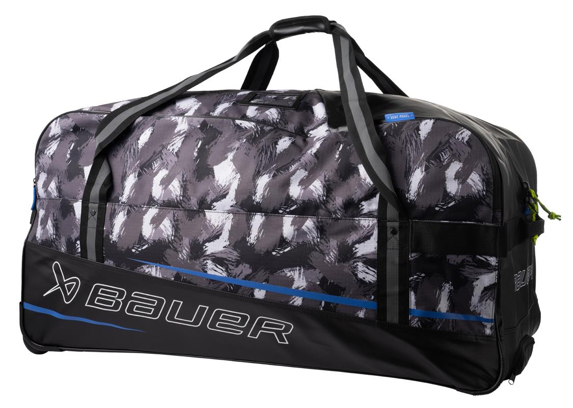 Sac d'équipement à roulettes Bauer Premium S24 (Noir - Bleu, L) - Photo 1
