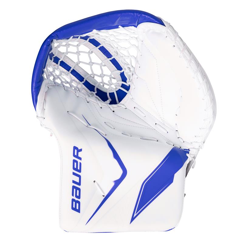 Mitaine Bauer Vapor FLYLITE (Blanc - Bleu, Sénior, REG (crosse dans main droite)) <br /><span class='messagePreCommande'>Sur commande</span> - Photo 1