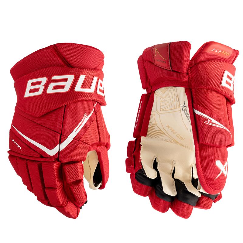 Gants Bauer Vapor FLYPRO (Rouge, Intermédiaire 12”) <br /><span class=&#39;messagePreCommande&#39;>Précommande</span> - Picture 1