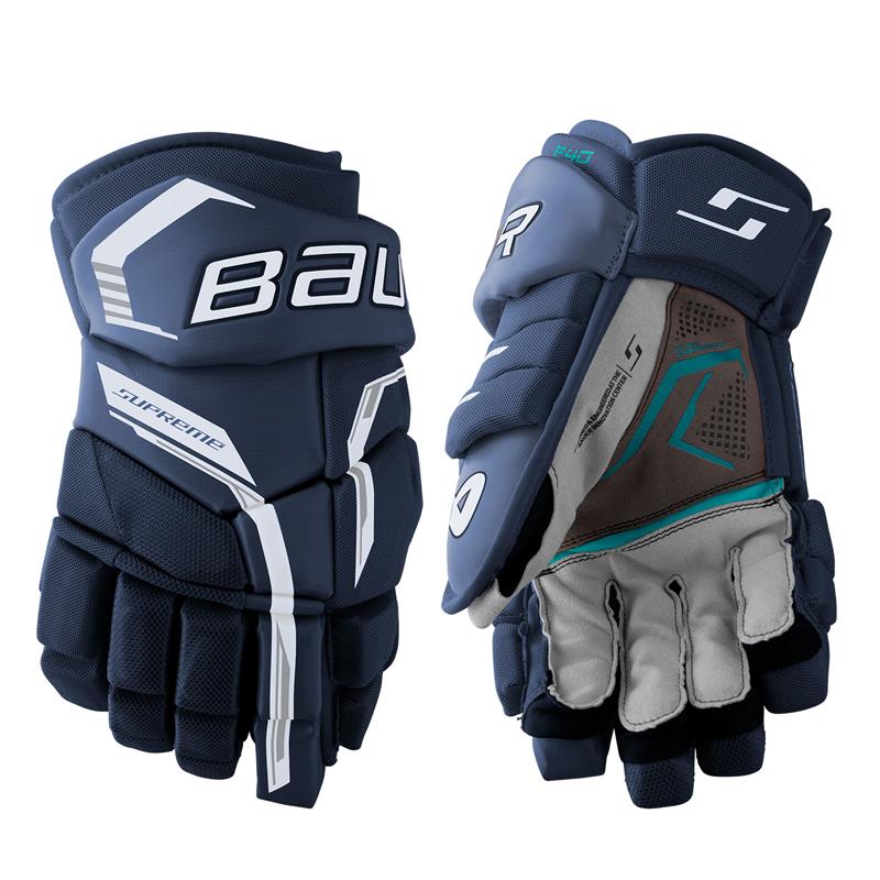 Gants Bauer Supreme F40 (Bleu navy, Intermédiaire 12.5") - Picture 1