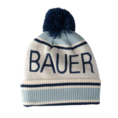 Bonnet Bauer à Pompom en Tricot - Femme