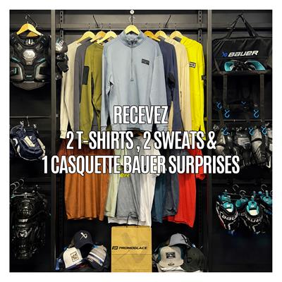 LIFESTYLE MYSTERY BAG - 2 T-Shirts + 2 Sweats + 1 Casquette BAUER surprise