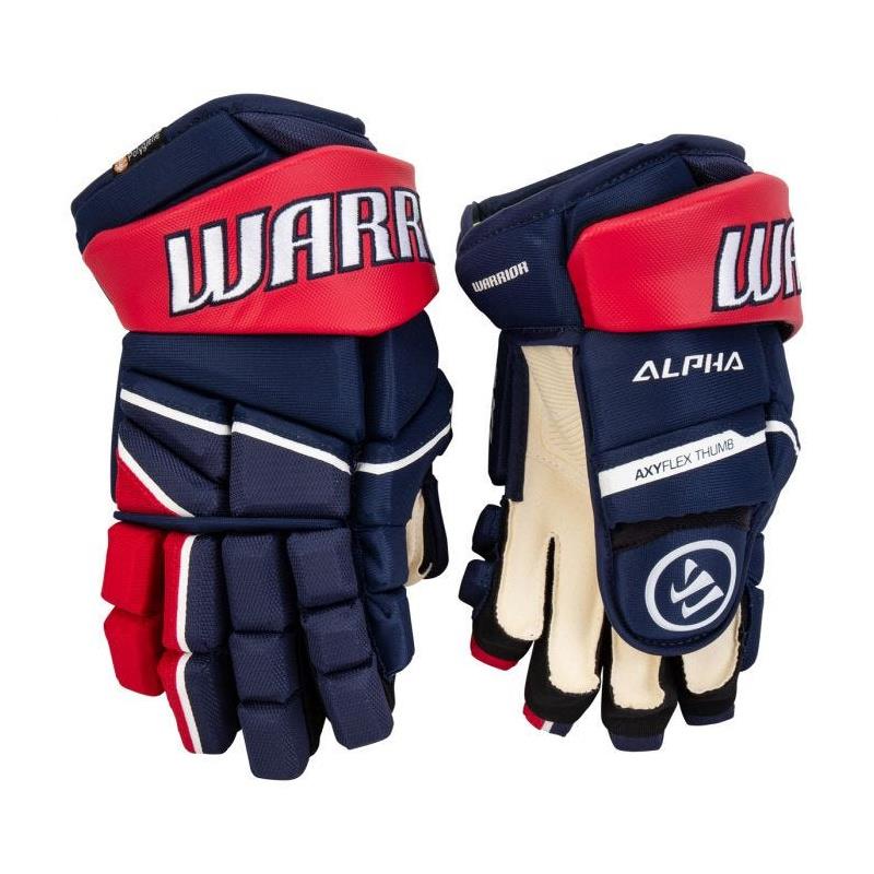 Gants Warrior Alpha LX20 (Sénior 14&#39;&#39;, Bleu navy - Rouge - Blanc) - Photo 1