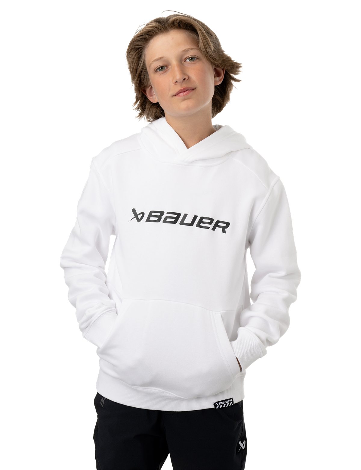 Sweat à capuche Bauer Core Ultimate - Enfant (Blanc, Enfant M) - Photo 1