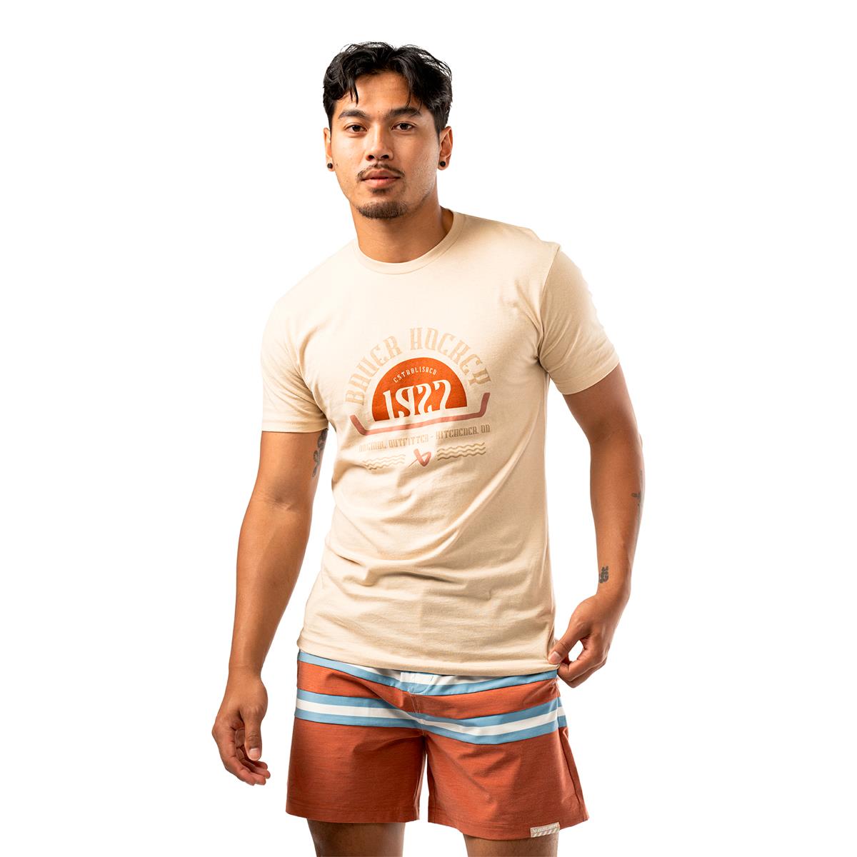 T-Shirt Bauer Graphic Cream (Sénior L) - Picture 1