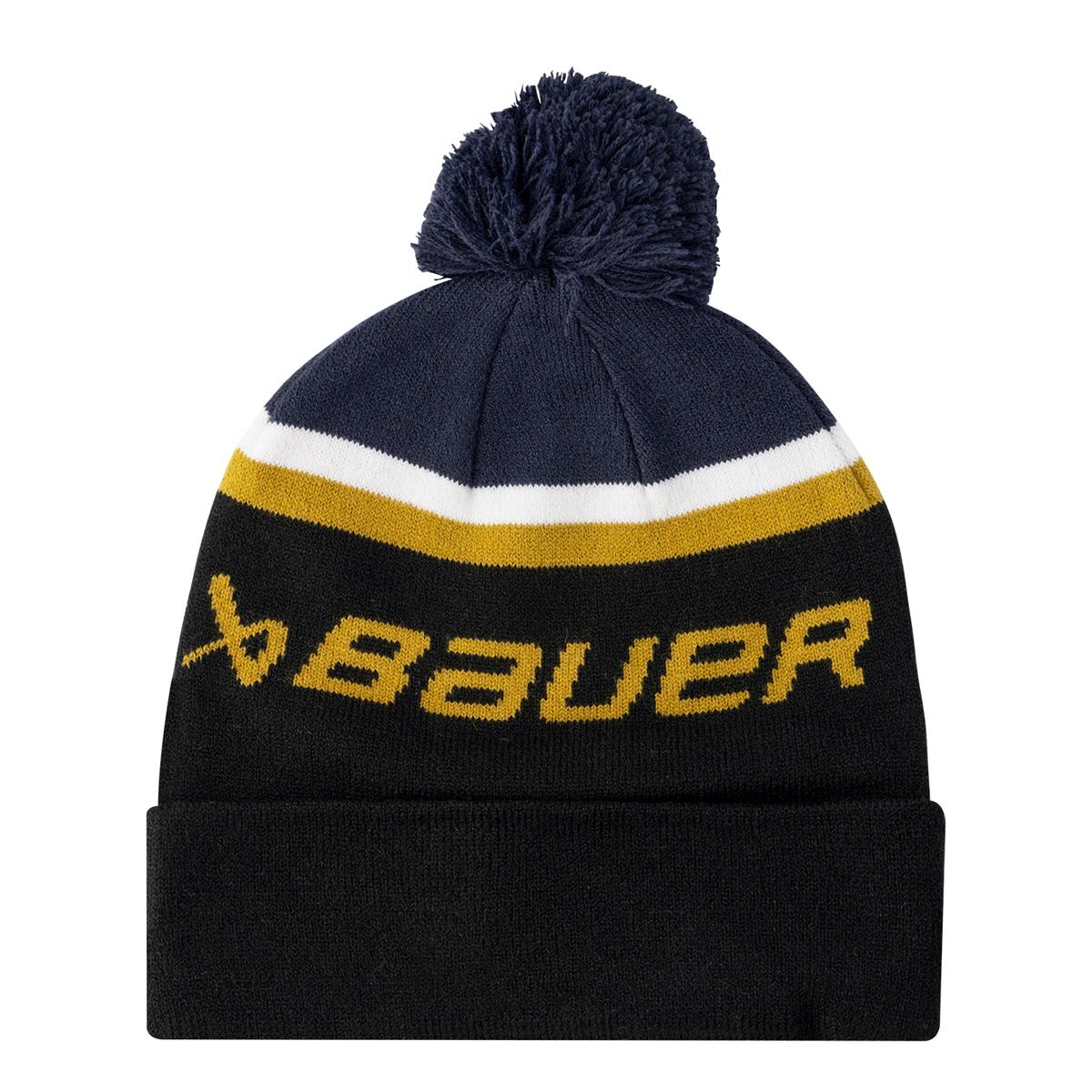 Bonnet Bauer Intarsia à pompom - Enfant (Bleu navy) - Picture 1