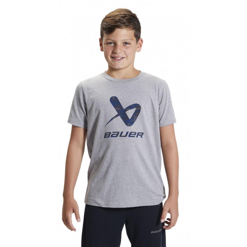 T-Shirt Bauer Camo LockUp - Enfant (Enfant L, Gris) - Photo 1
